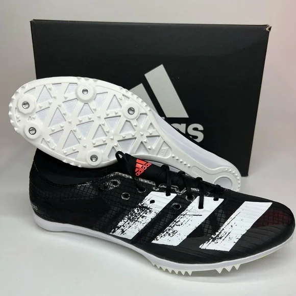 Adidas Adizero Ambition EG1208 Mens Black Spiked Track and Field Shoes Size 11.5 - Picture 2 of 7